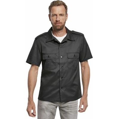 BRANDIT мъжки ризи BRANDIT - US Hemd 1/2- 4101-schwarz