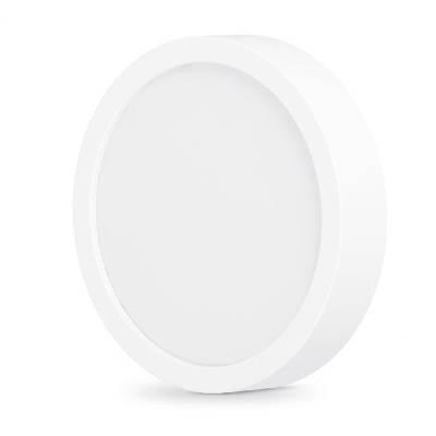 LED панел Videx VLE-DLRS-124, кръгъл, 12W, 240V, 900lm, 4000K, бяла рамка, защита (IP20), бял (VLE-DLRS-124)