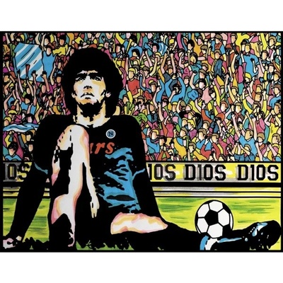 Colorvelvet Sametový obrázek Fotbalista 21x29,7cm COLORVELVET - RC_307109