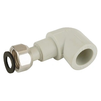 AQ Plast PPR Koleno 90° s převlečnou maticí 20 x 1/2" plast. dřík 62492012