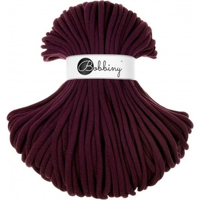 Bobbiny bavlněná šňůra JUMBO 9mm Burgundy