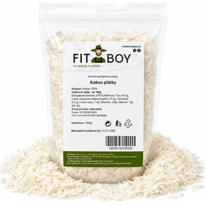FITBOY Kokos plátky 1000 g