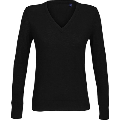 Neoblu 3988 SULLIVAN WOMEN / Дамски пуловер с V-образно деколте - тъмночерен S (243988n1101)