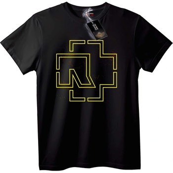 NOONEBRAND Тениска Rammstein Геометрично линейно изкуство - 4XL, White