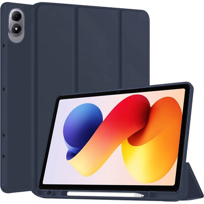 Techsuit Flex Trifold s držákem na tužky Xiaomi Redmi Pad 2 Pro KF2360431 tmavě modrý