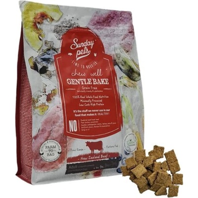 Sunday Pets Gentle Bake Beef Adult S/M 1,3 kg