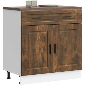 vidaXL Кухненски шкаф Porto, опушен дъб, инженерно дърво (853982)