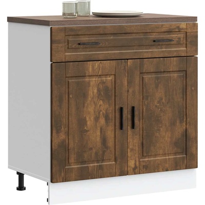 vidaXL Кухненски шкаф Porto, опушен дъб, инженерно дърво (853982)