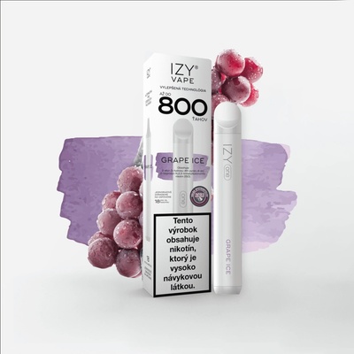 Izy Vape One Grape Ice 18 mg 800 poťahov 1 ks