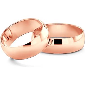 Image 1 of SAVICKI Сватбени халки: розово злато, полукръгъл профил. 7 мм