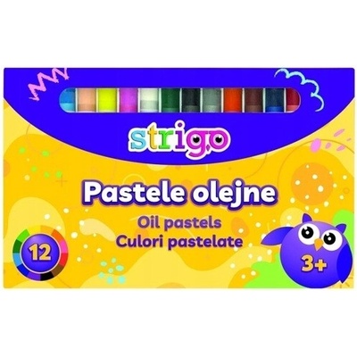 Strigo olejové pastely sada 12 farieb