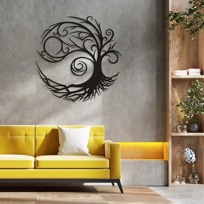 Decono Метална Декорация Арт Дърво на Живота