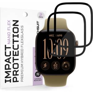 Techsuit Протектор за дисплей за Apple Watch 12 42mm Nano Flex (2 броя) - Techsuit - Черен (KF2366932)