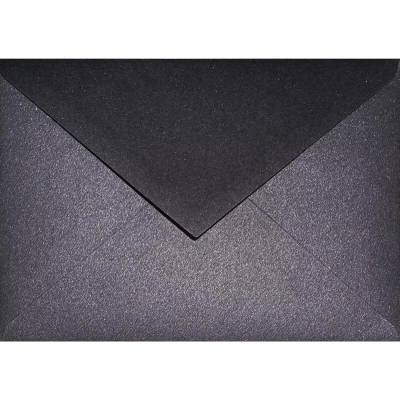 NETUNO Obálka C6 metalická Aster Metallic Black černá