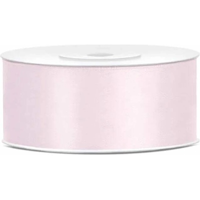 Saténová stuha pudrově růžová 25 mm x 25 m