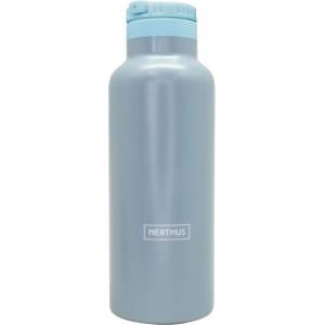 Vin Bouquet Nerthus Спортен термос със сламка - цвят сив - 500 мл (VB FIH 1178)