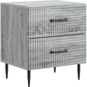 vidaXL Нощен шкаф Сива сонома 43 x 34, 5 x 47, 5 см Инженерна дървесина (894767)