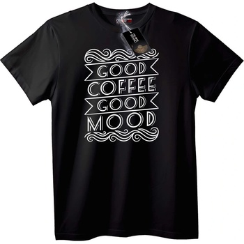 NOONEBRAND Тениска Добро кафе, добро настроение - 2XL, White