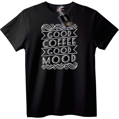 NOONEBRAND Тениска Добро кафе, добро настроение - 2XL, White