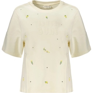 Desigual Дамски суитшърт с цип desigual, Размер s, Цвят Бяло (26swtk09_bi1001)