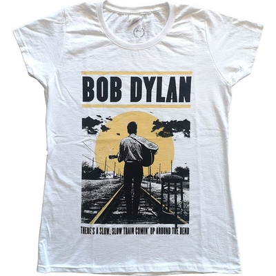Bob Dylan tričko Slow Train Žena Biela