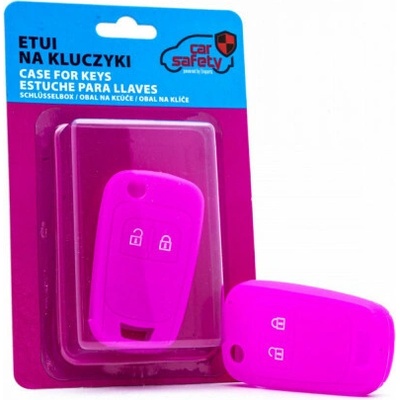 Kľúčenka Chevrolet Opel Vauxhall silikónový obal na kľúče ružová