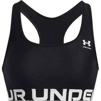 Image 1 of Under Armour HeatGear® Armour Mid Branded Sports Bra Women' - Black