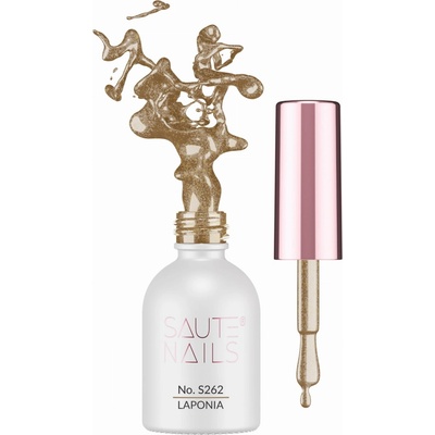 SAUTE NAILS Hybridný lak S262 LAPONIA 8ml GLITROVÝ/BROKÁTOVÝ