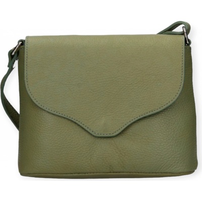 Vera Pelle dámská kožená crossbody kabelka khaki 1661 khaki