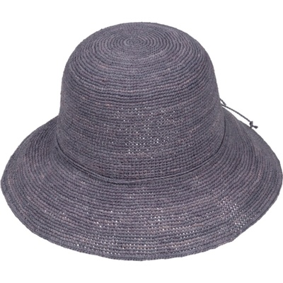 Dámský nemačkavý letní klobouk z raffia slámy starorůžový