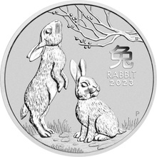 Perth Mint Stříbrná mince Rok Králíka 1 Oz Lunar III 2023 1 oz