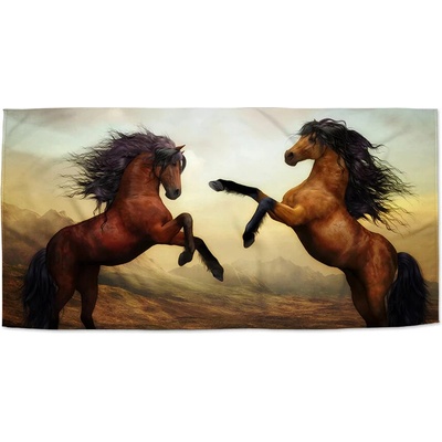 Sablio Uterák Vzpínající se koně 30 x 50 cm