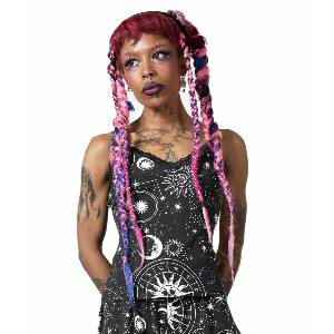 KILLSTAR дамски потник (пижами) KILLSTAR - Cosmos Lace Cami - Черен - KSRA005998