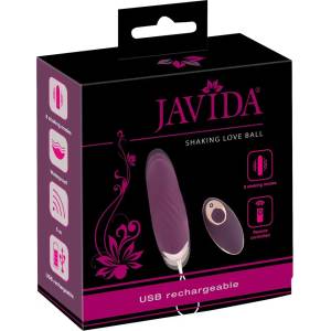 Javida Shaking Love - носимо радио вибриращо яйце с тласкаща вибрация (лилаво) - lovesexshop