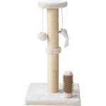 Nobby Драскалка за коте с четка brush m, КРЕМАВ, 30х30х56 см. , nobby Германия 54202-92