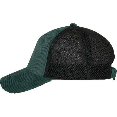 Myrtle Beach KMB 6254 Trucker 6 panelová COT036254asd99-smoky green Zelená smoky/černá