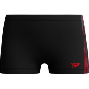 Speedo Детски бански слипове Speedo Kid's Plastisol Placement Aquashort Swim brief - Anthracite / High Risk Red - размер 176 (EU) (750-0879-1016)