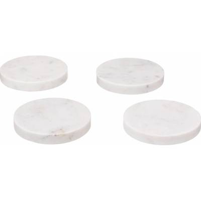 Secret de Gourmet Podtácky pod hrnky MARBLE 10cm 4ks bílé