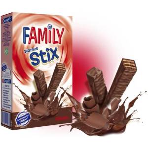 FAMILY МИНИ ВАФЛИ family stix КАКАО