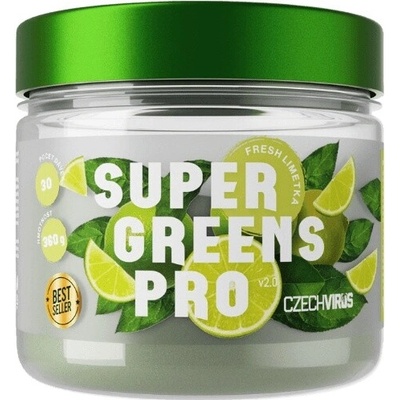 Czech Virus Super Greens PRO V2.0 360 g limetkový fresh