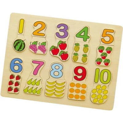 Babu - Пъзел с числа + плодове