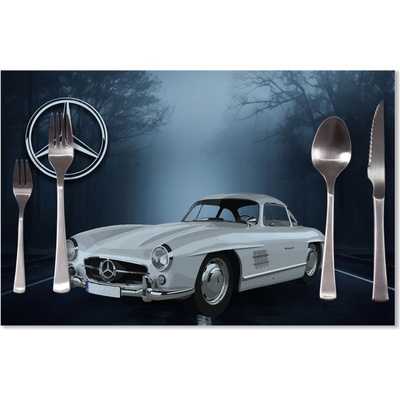 Sablio Prestieranie Mercedes-Benz 300 SL V lese 40x30cm