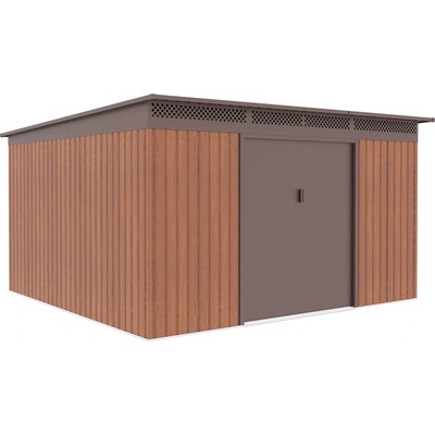 G21 Zahradní domek GRAH 1132 - 340 x 333 cm hnědý