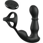 Pipedream Anal Fantasy Ass-Gasm - анален вибратор с въртяща се глава и пенис пръстен (черен)