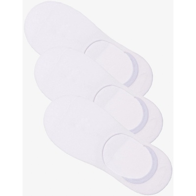 Ombre Clothing Комплект от три броя бели мъжки чорапи с прилепнали крачоли Ombre Clothing Ombre Clothing | Byal | МЪЖЕ | ЕДИН РАЗМЕР