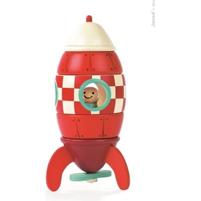 Janod Дървен магнитен комплект Ракета Kit Magnet 16 см 9 бр