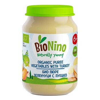 BioNino Био пюре пуешко със зеленчуци
