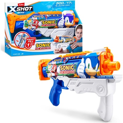 Zuru x - shot Vodná pištoľ Sonic the Hedgehog Fast Fill Skins