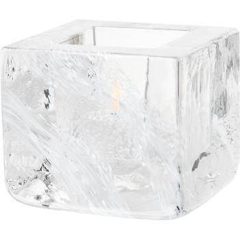 Kosta Boda Свещник за чаена свещ Brick бял (7061031)