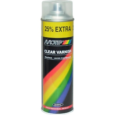 MOTIP bezbarvá matná akrylový lak Rally 500ml 04009
